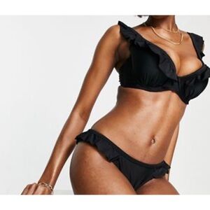 Ivory Rose Fuller Bust Frilled Bikini Top